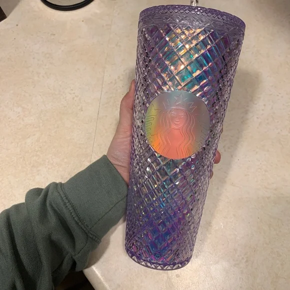 Starbucks | Kitchen | Iridescent Clear Winter 223 Limited Edition Grid Starbucks  Cup | Poshmark